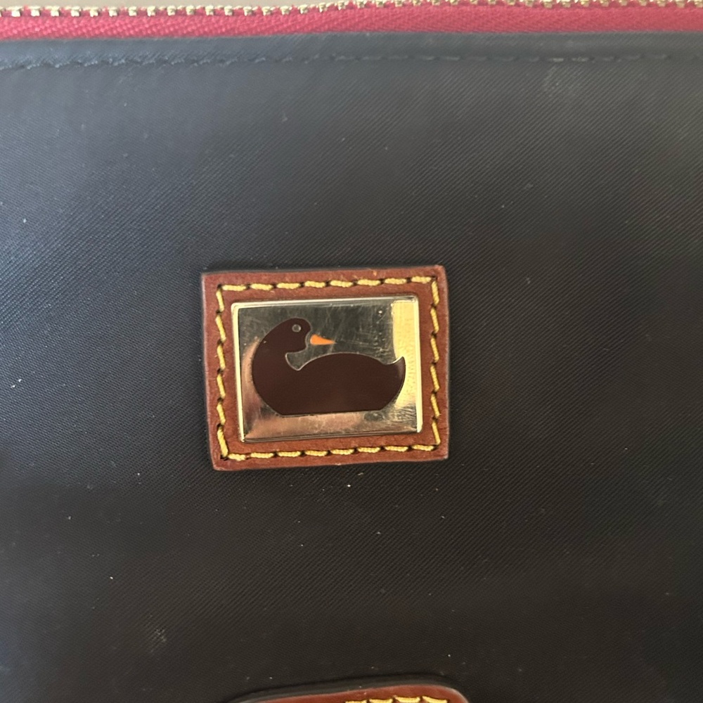 Dooney & Bourke Wayfarer Zip Tote Blue and Tan Classic - Picture 8 of 15